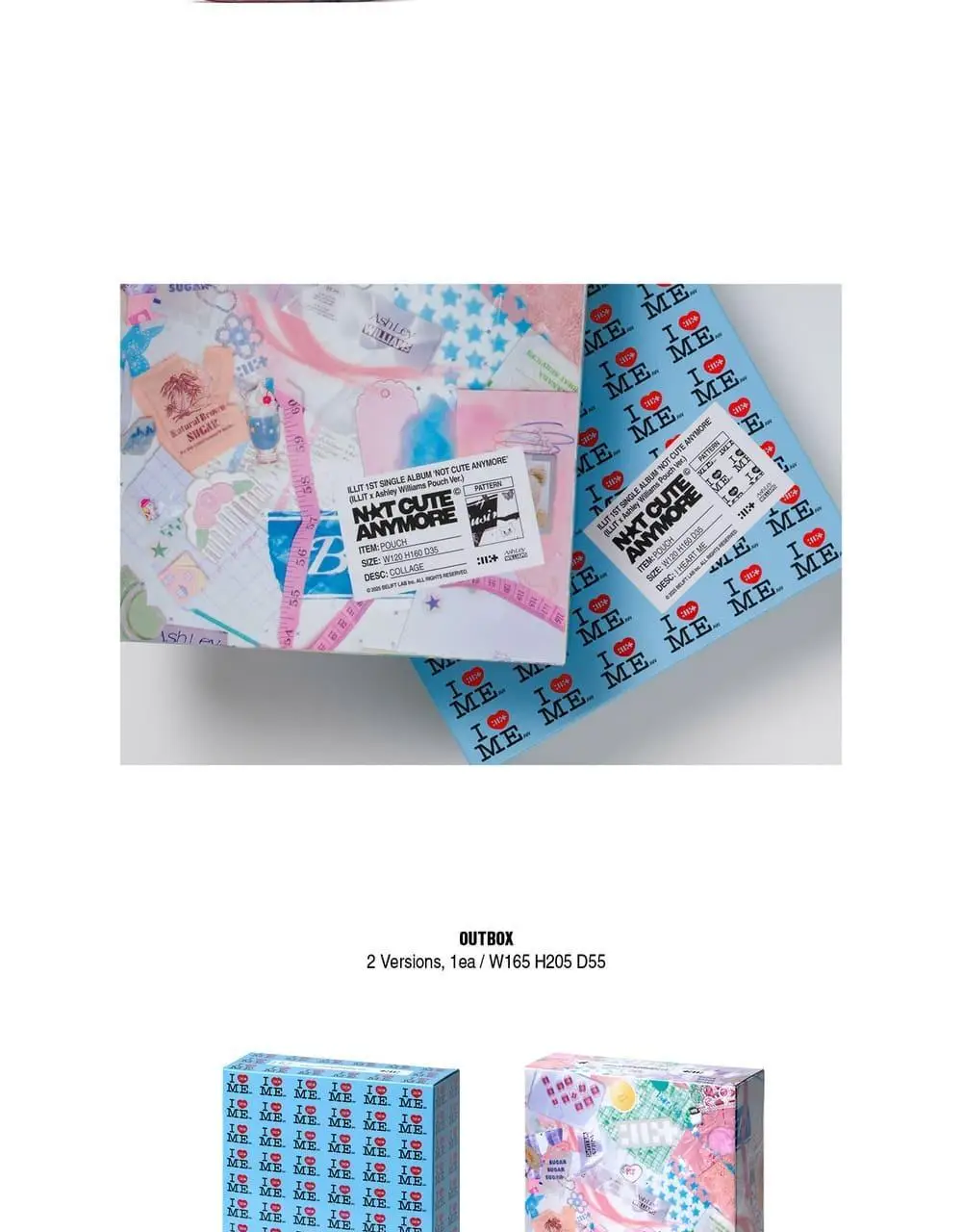 아일릿 - [NOT CUTE ANYMORE] ILLIT X Ashley Williams Pouch Ver. 상세페이지 4